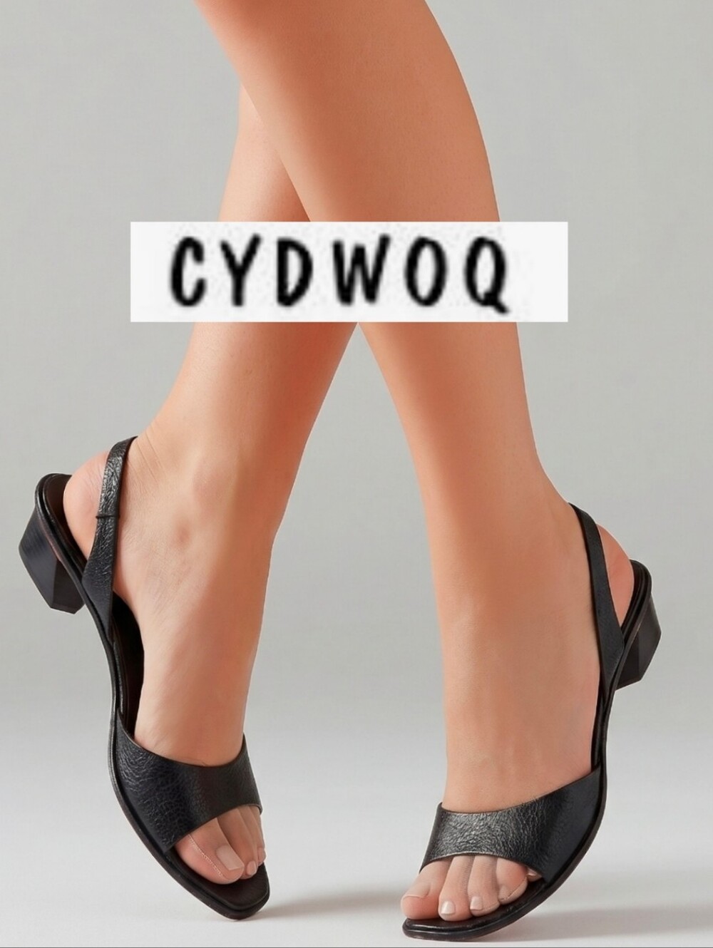 CYDWOQ Iconic USA Handmade Women 7 37 Slide Sandal Leather Low Heel Shoes